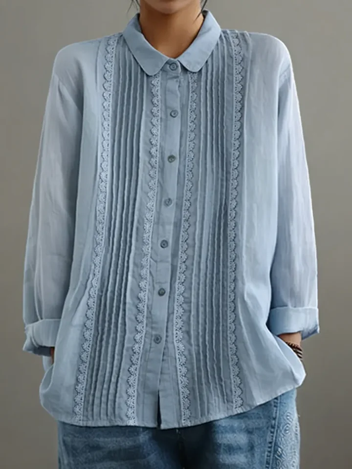 Women's Button-Down Long Sleeve Blouse