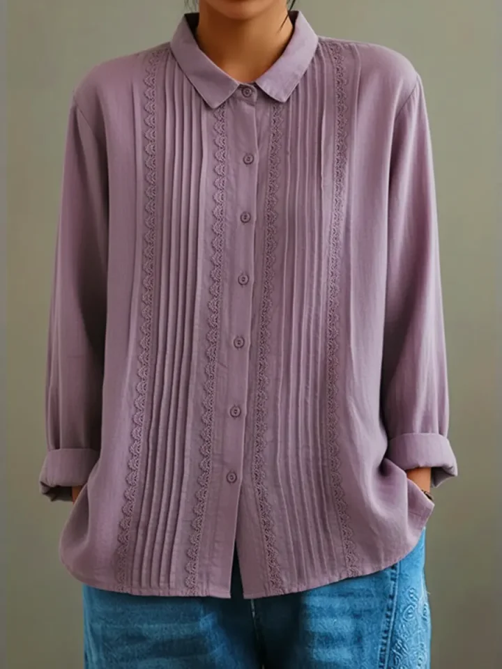 Women's Button-Down Long Sleeve Blouse