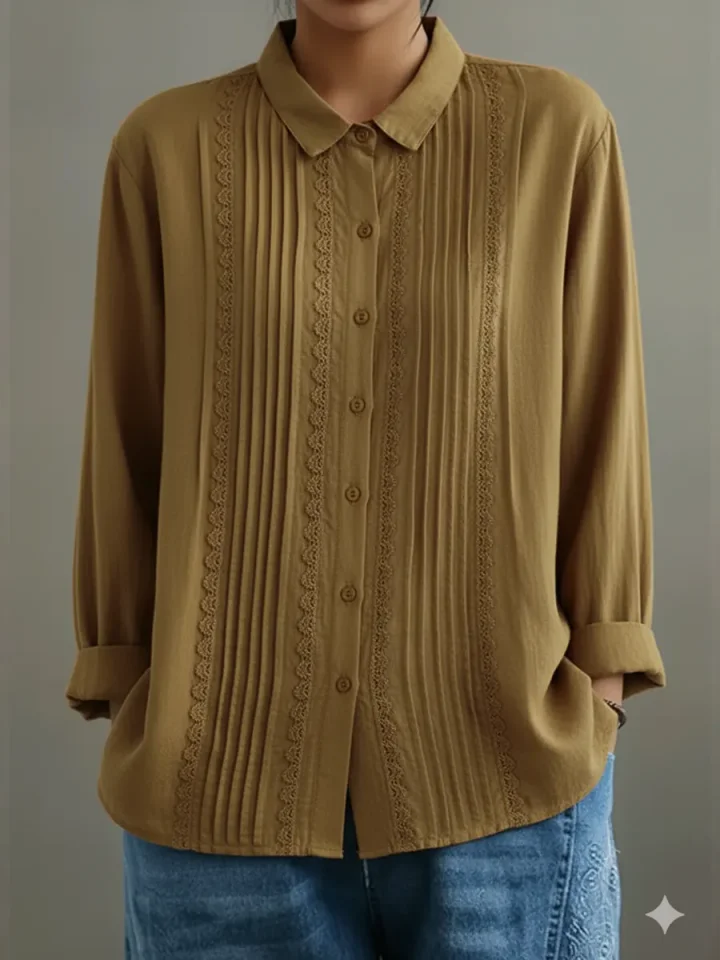 Women's Button-Down Long Sleeve Blouse