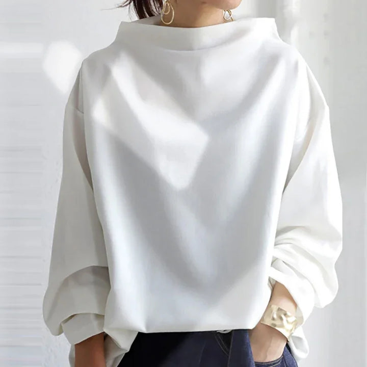 Women's High-Neck Oversized Knit Sweater