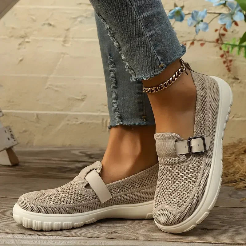Cassie | Women's Mesh Walking Sandals with Buckle