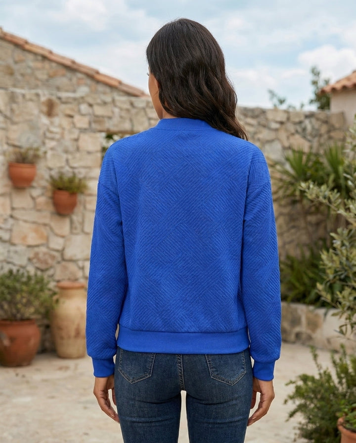 Women's Refined Textured Bomber Jacket