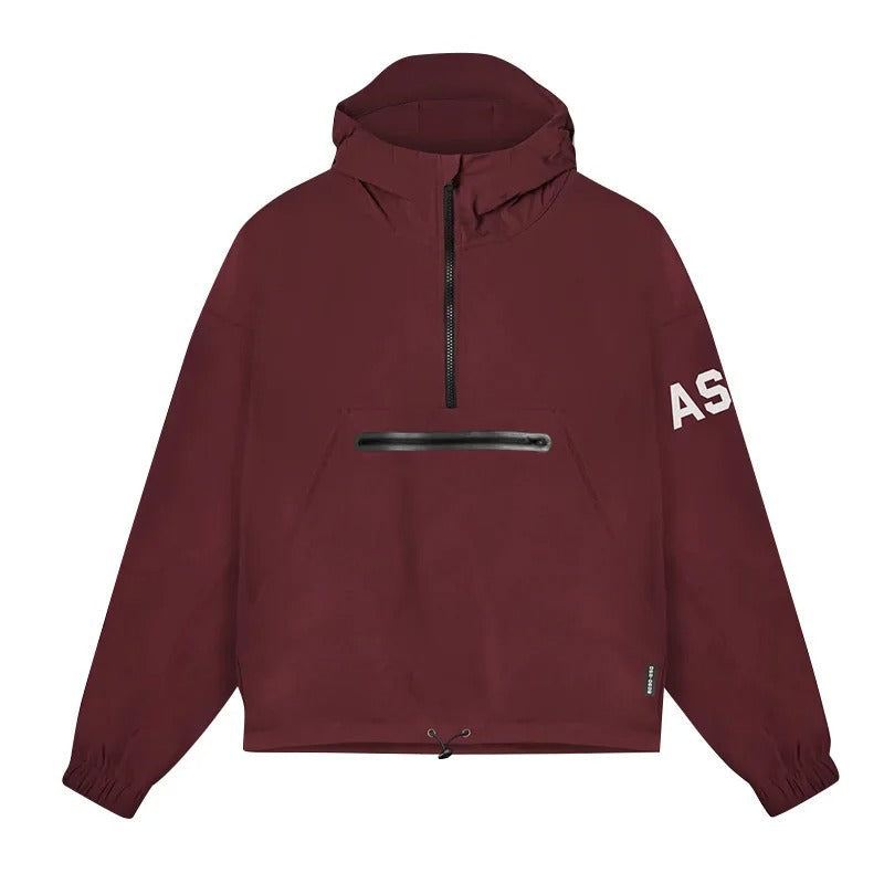 Men's Sporty Anorak Jacket with Zipper