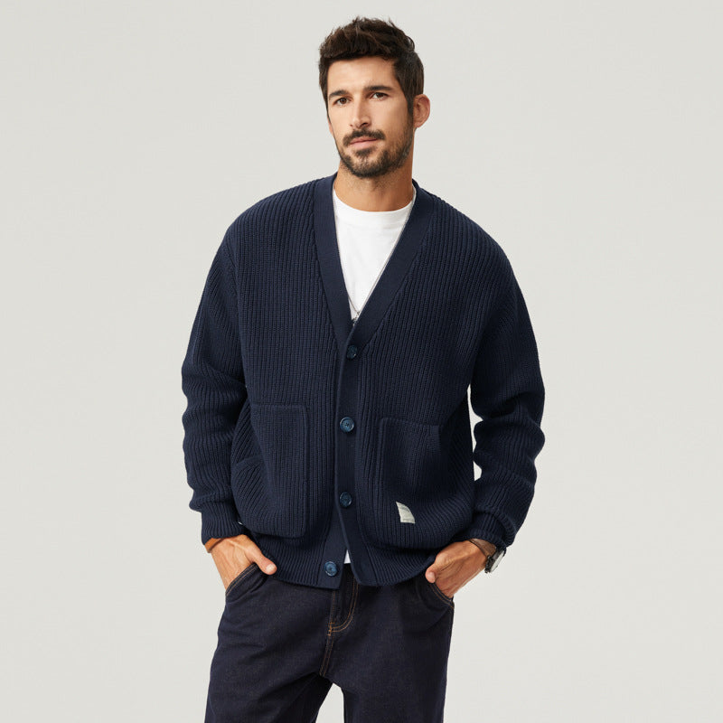 Men's Knitted Cardigan Sweater for Stylish Comfort
