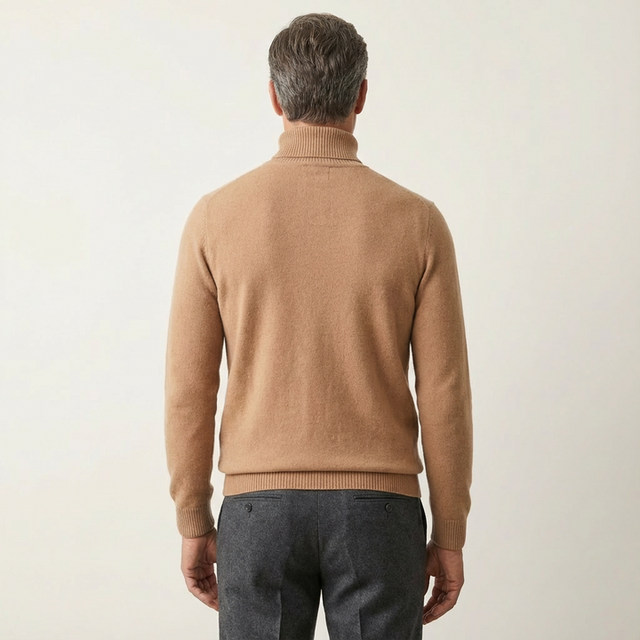Men's Ribbed Roll-Neck Sweater