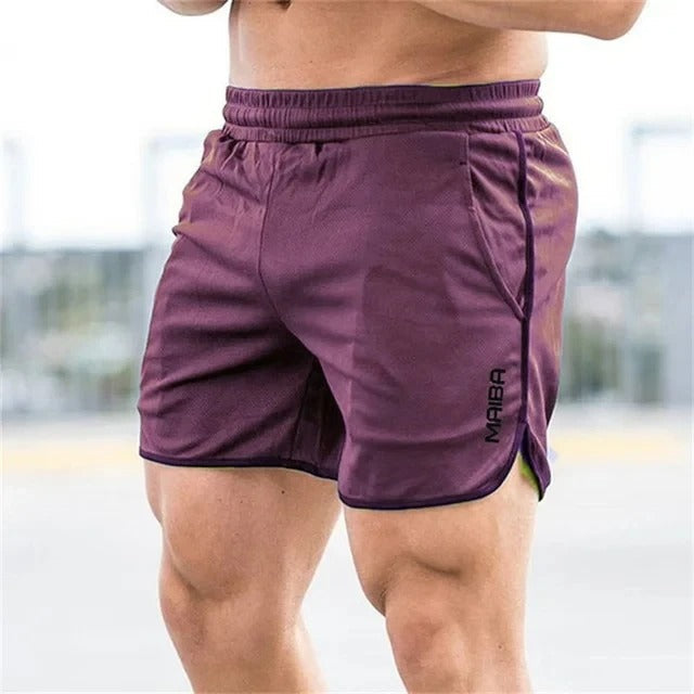Men's Slim-Fit Elastic Swim Trunks