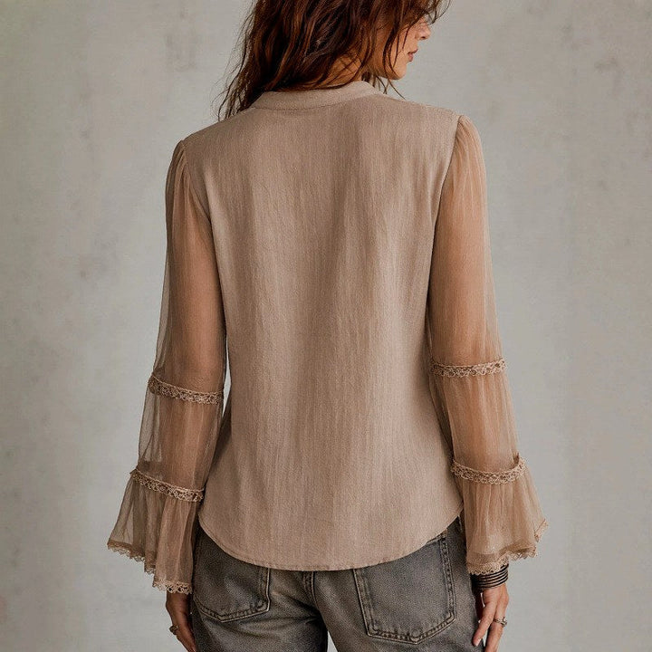 Women's Sheer Embroidered Lace Cardigan
