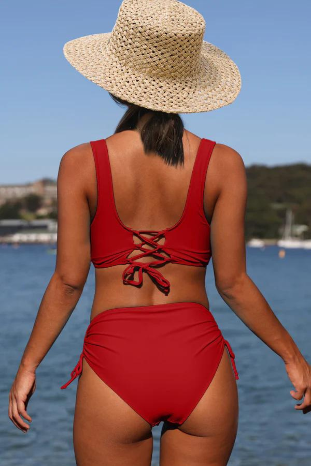 Emma | Women's Colourful Drawstring Twist Detail Bikini
