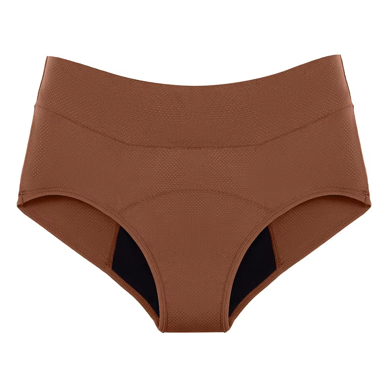 Women's High-Waist Absorbent Underwear for Extra Protection