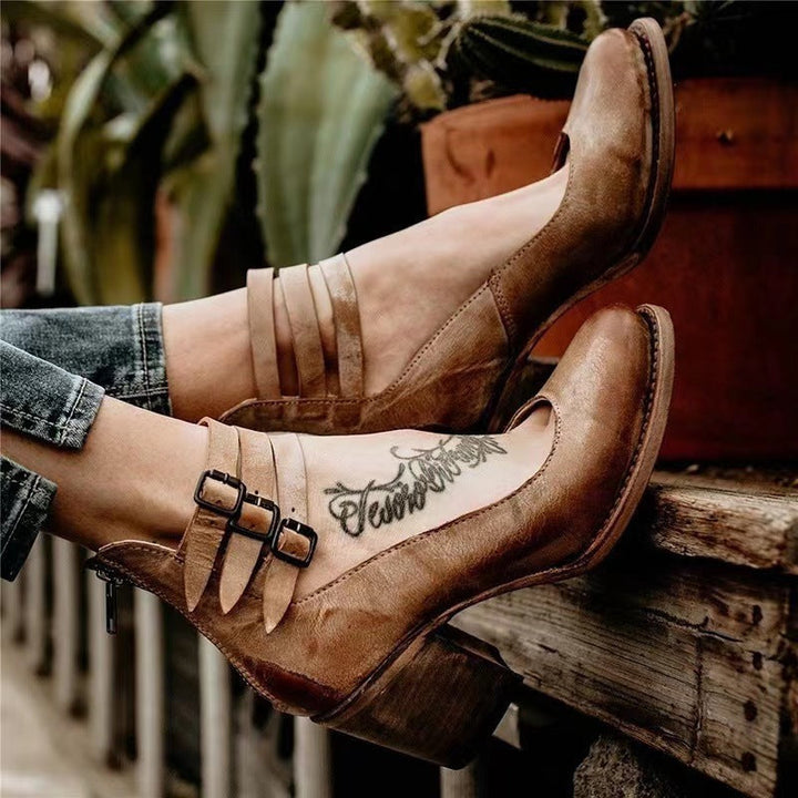 Amalia | Women's Comfortable & Stylish Leather Shoes with Non-Slip Sole