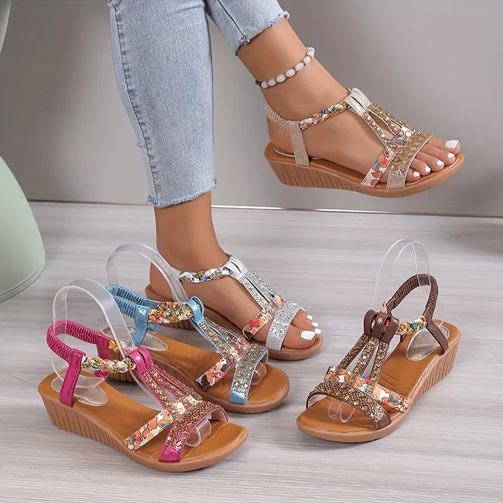 Marla | Women's Comfortable Orthopaedic Wedge Sandals with Soft Sole