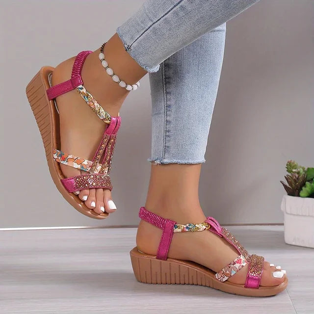 Marla | Women's Comfortable Orthopaedic Wedge Sandals with Soft Sole