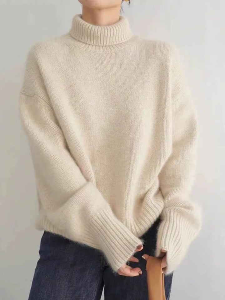Women's Cozy Oversized Turtleneck Sweater