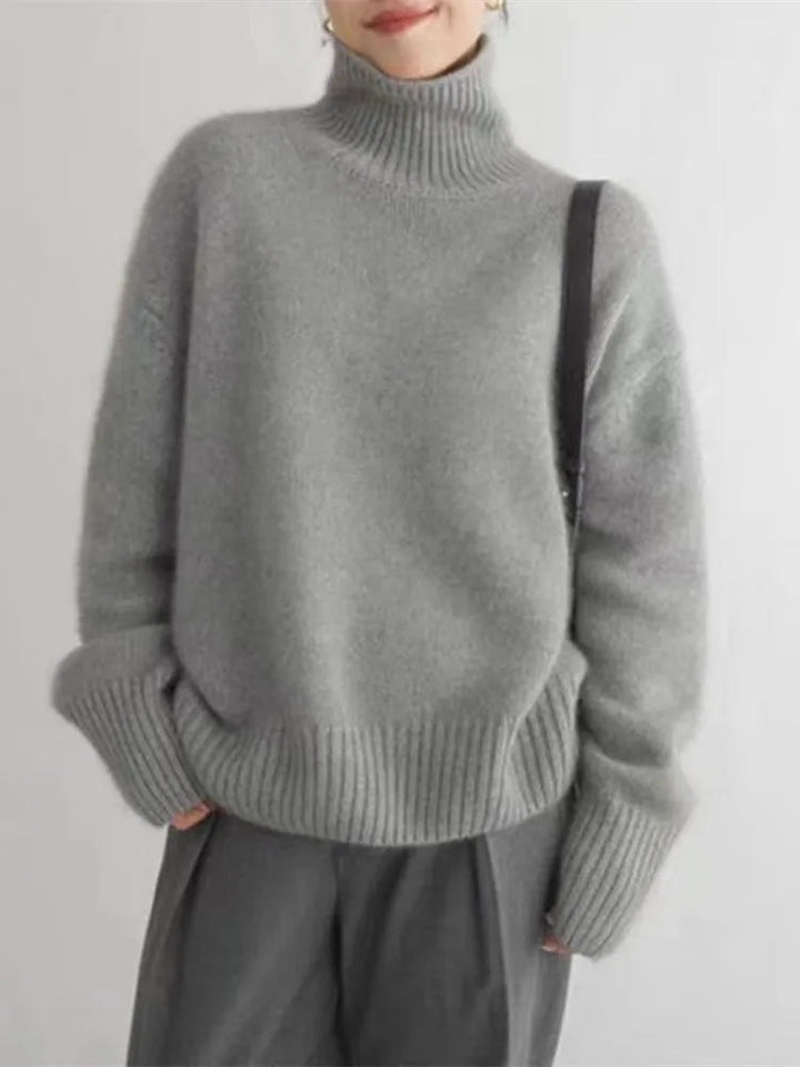 Women's Cozy Oversized Turtleneck Sweater