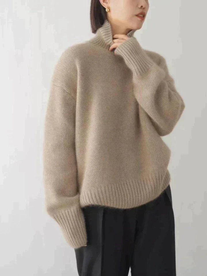 Women's Cozy Oversized Turtleneck Sweater