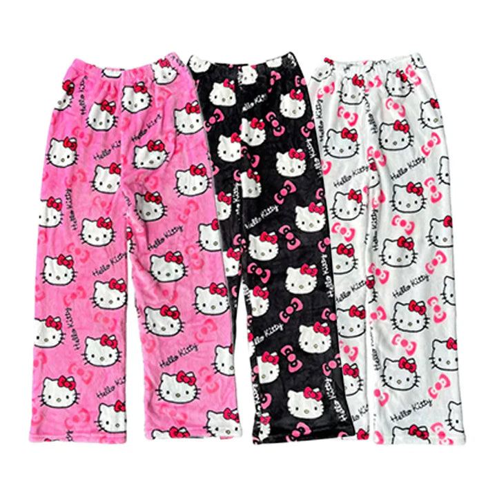 Women's Hello Kitty Plush Pajama Pants