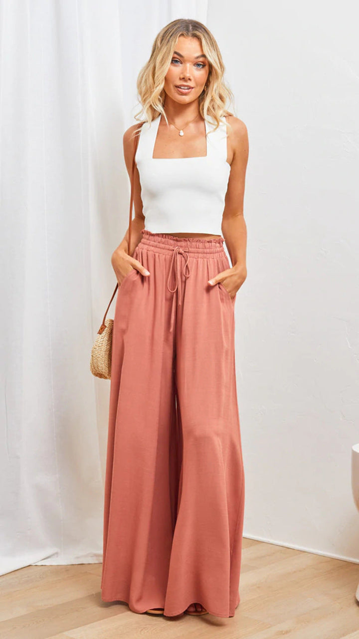 Women's Breezy Summer Wide Leg Palazzo Pants
