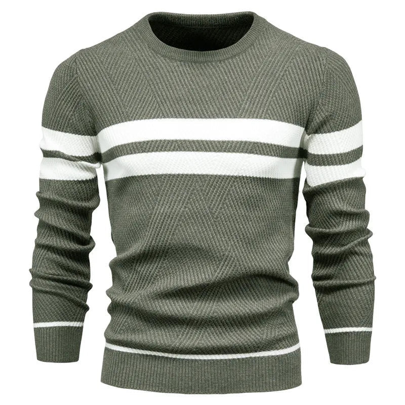 Men's coarse knit sweater