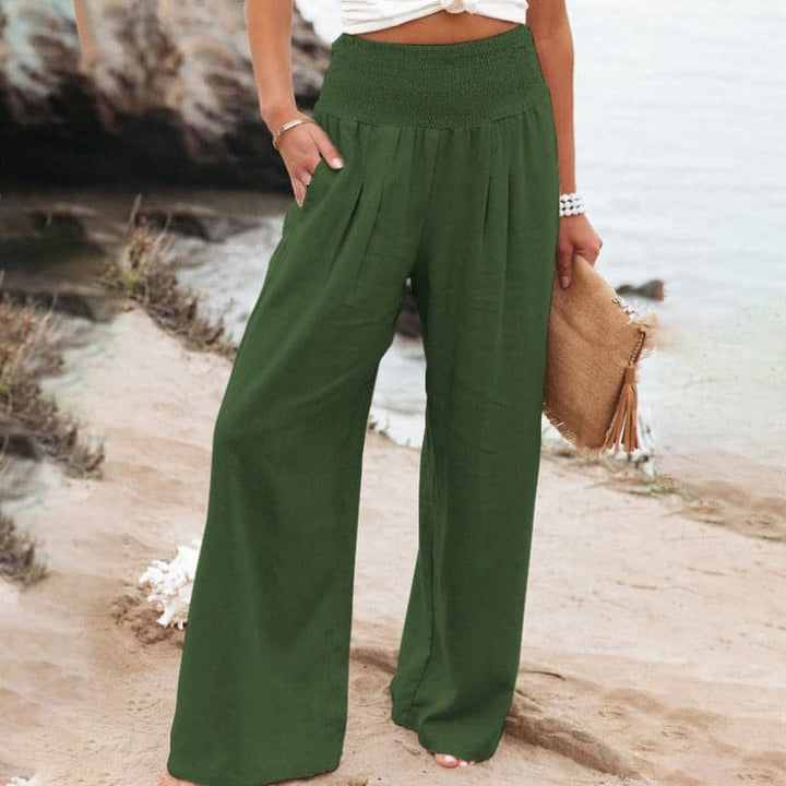 Women's Effortlessly Breathable Wide Leg Linen Trousers