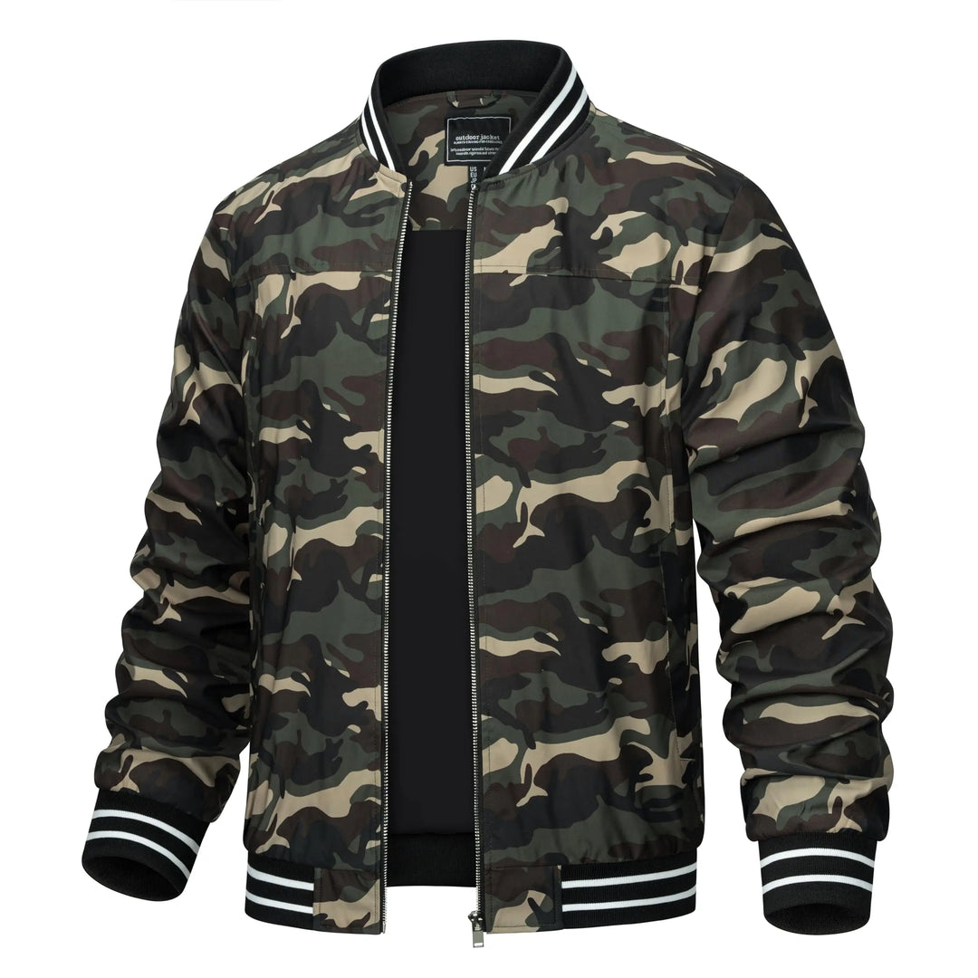 Men's Lightweight Full Zip Windbreaker Jacket