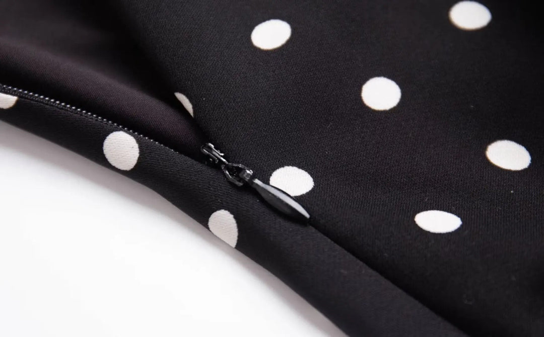 Women's Dotted Neckholder Midi Dress for Stylish Summer Looks