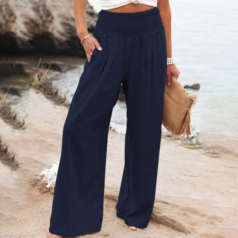 Women's Effortlessly Breathable Wide Leg Linen Trousers