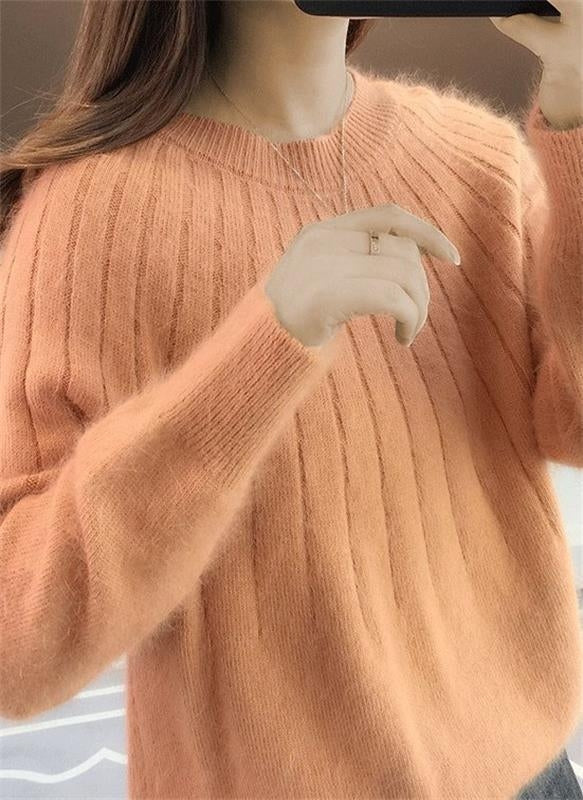 Women's Classic Fit Round Neck Cashmere Sweater