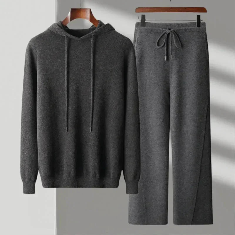 Men's Merino Wool Hoodie and Jogger Set