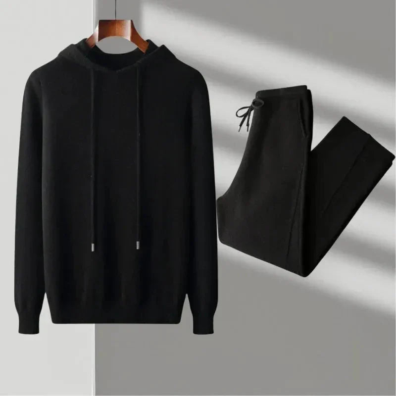 Men's Merino Wool Hoodie and Jogger Set