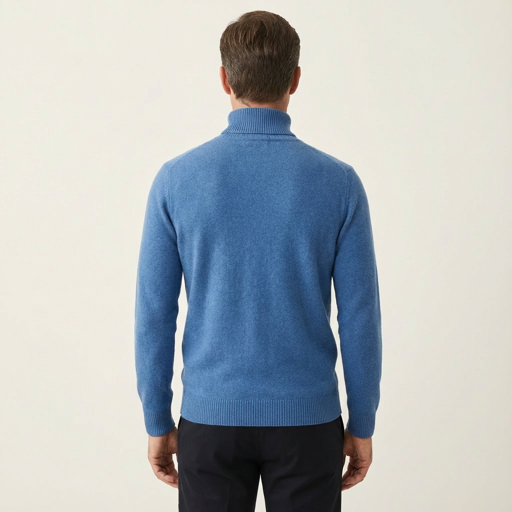 Men's Ribbed Roll-Neck Sweater