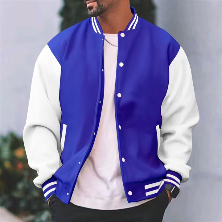 Men's Varsity Ribbed Collar Bomber Jacket