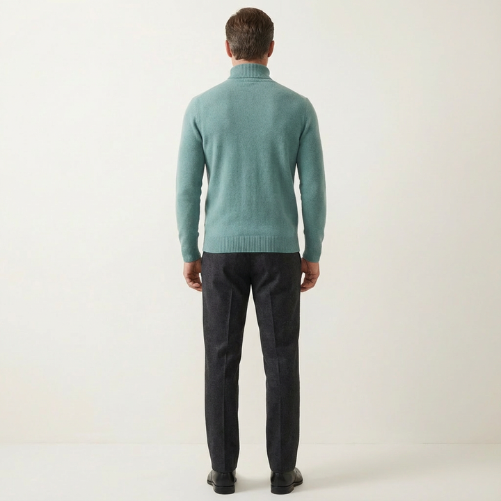Men's Ribbed Roll-Neck Sweater