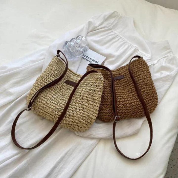 Women's Woven Crossbody Bag for Casual Use