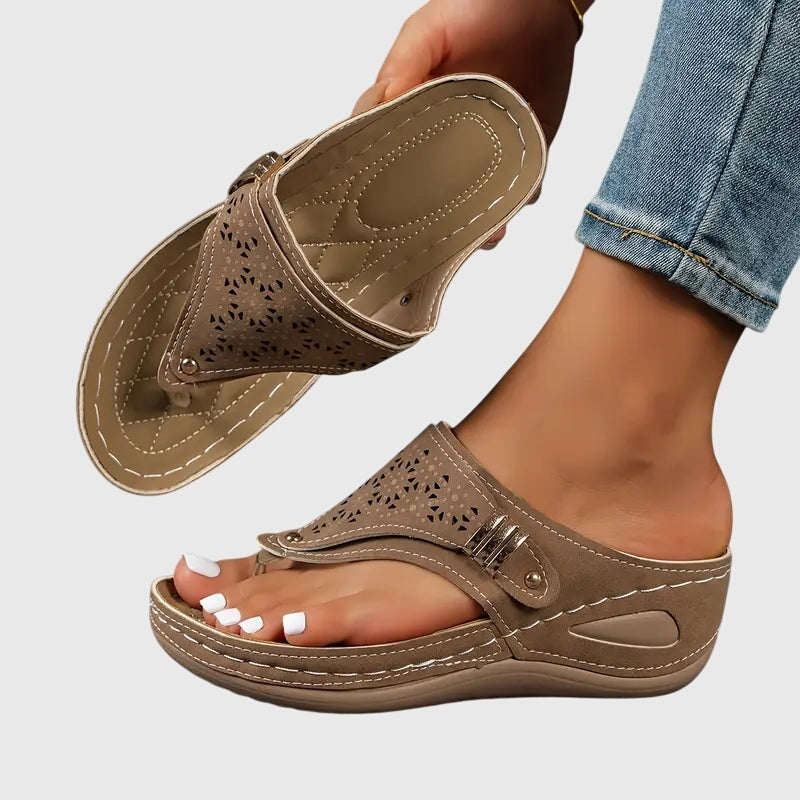 Diana | Women's Embroidered Wedge Sandals