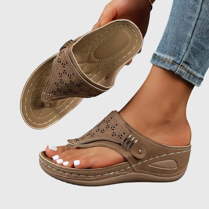 Diana | Women's Embroidered Wedge Sandals