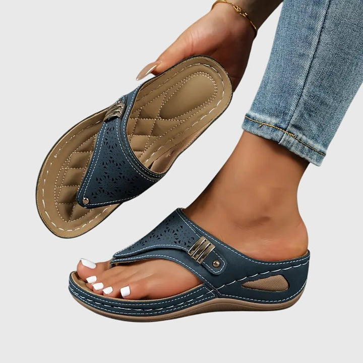Diana | Women's Embroidered Wedge Sandals