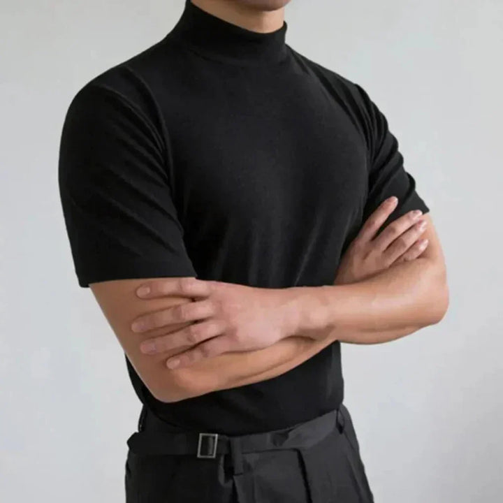 Men's Stylish High-Collar Casual T-Shirt