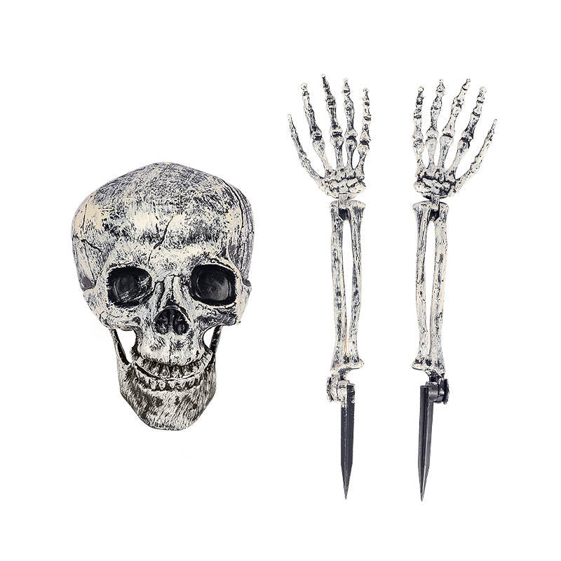Halloween's Realistic Skeleton Stakes for Outdoor Lawn Decor