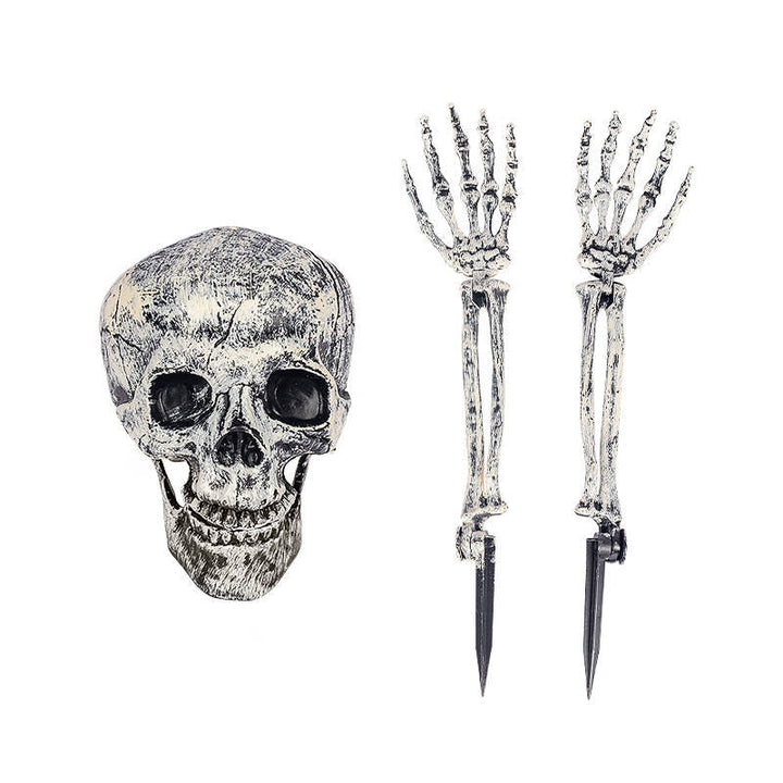 Halloween's Realistic Skeleton Stakes for Outdoor Lawn Decor