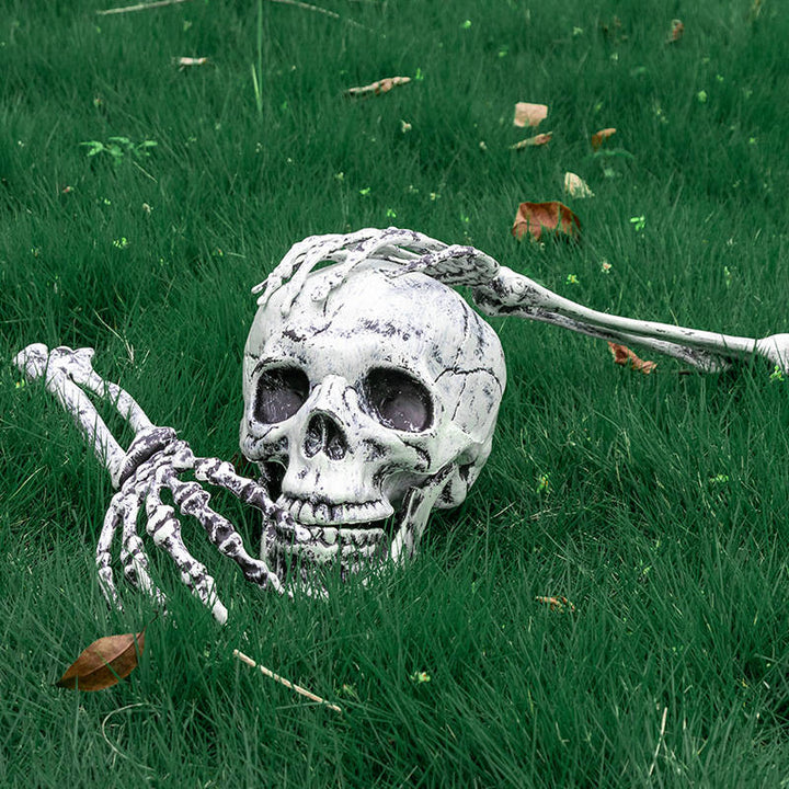 Halloween's Realistic Skeleton Stakes for Outdoor Lawn Decor