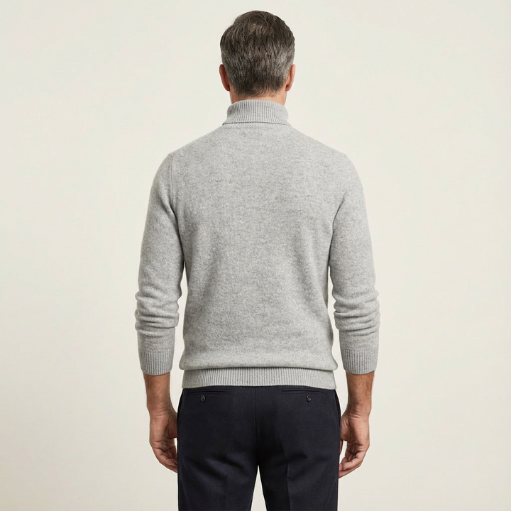 Men's Ribbed Roll-Neck Sweater
