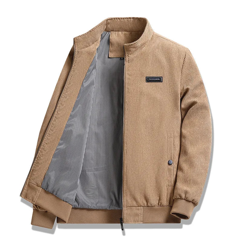 Men's Lightweight Casual Corduroy Cotton-Padded Work Jacket