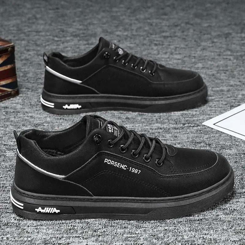 Men's Retro Style Wild Leather Sneakers