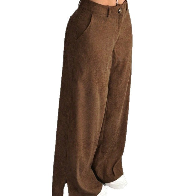 Women's Chic High-Waist Wide Leg Split Pants