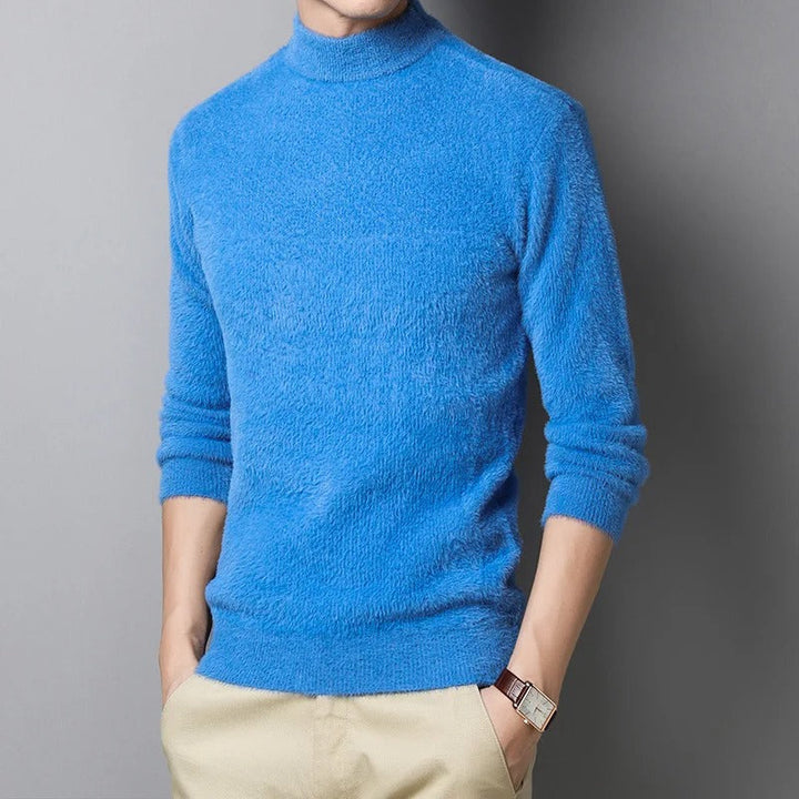 Men's Soft Turtleneck Sweater for Comfortable Style