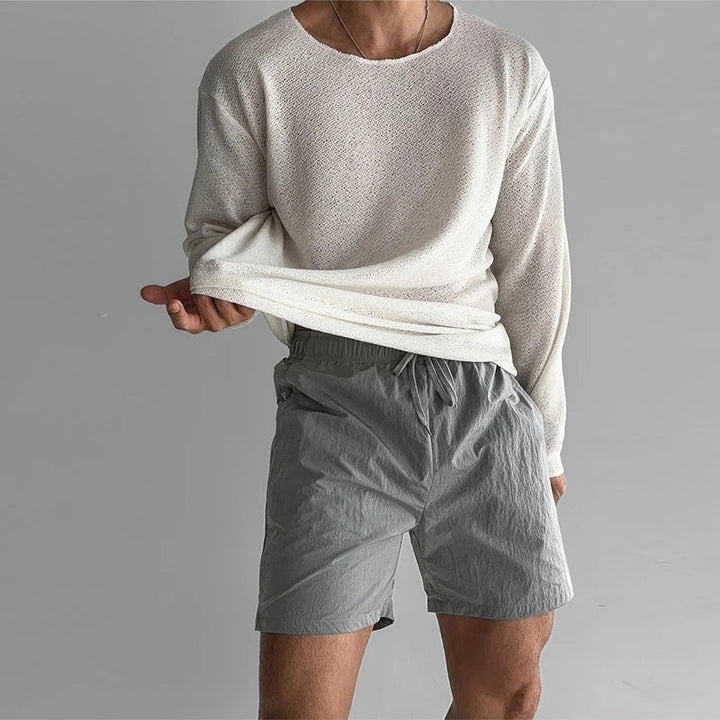 Men's Lightweight Breathable Knit Shirt for Comfortable Wear