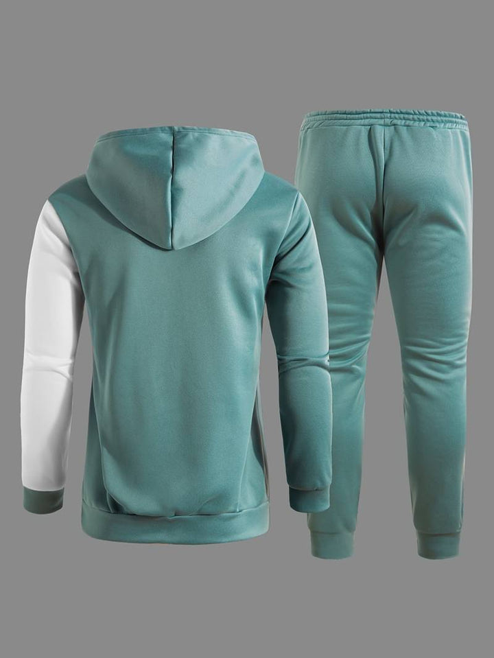 Men's Hooded Sweatshirt and Jogging Pants Set