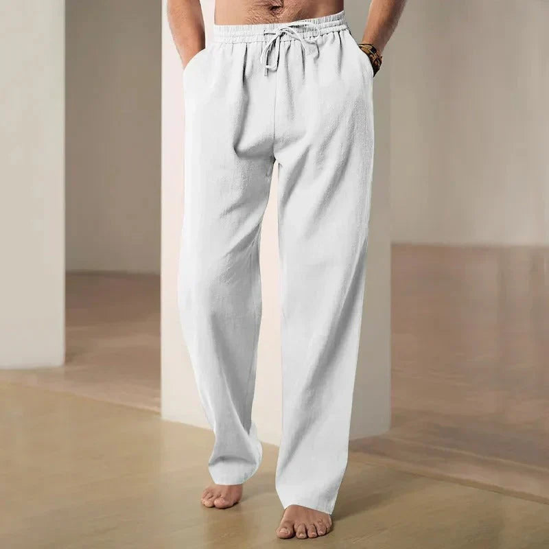 Men's Airy Linen Pants with Loose Cut for Comfortable Style