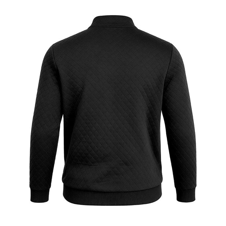 Men's Diamond Quilted Quarter Zip Pullover