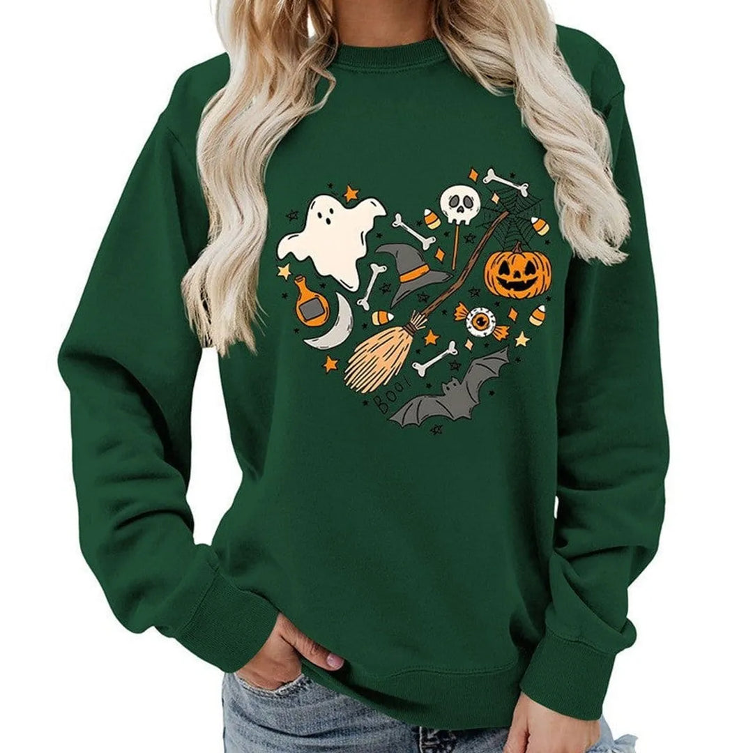 Women's Halloween Graphic Crewneck Sweatshirt
